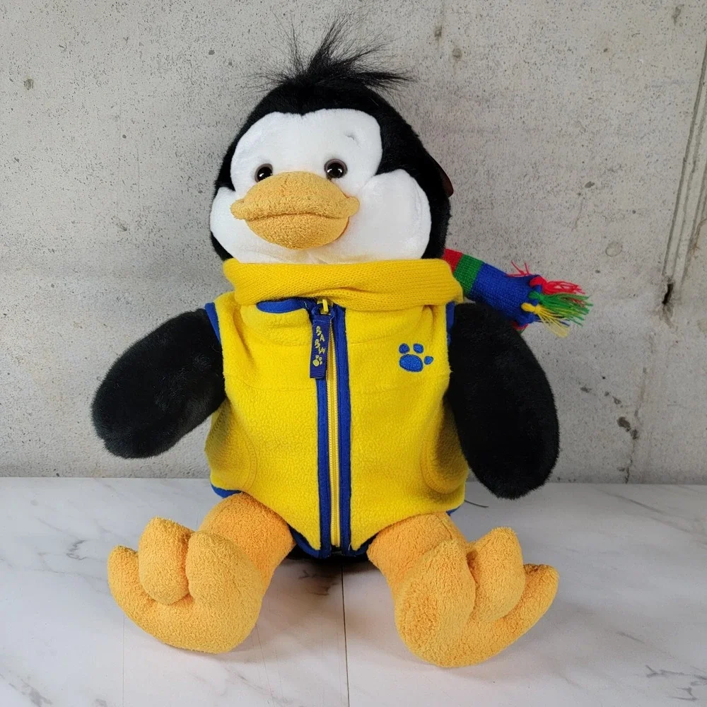Build a Bear PENGUIN Black White & Yellow 15